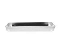 BESPORTBLE Vassoio in Acciaio Inossidabile con Fondo Antiscivolo per Conservazione Pasta e Buffet per Barbecue Picnic e Feste Design Lucido e Leggero