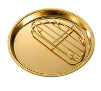 BESPORTBLE Vassoio in Acciaio Inox 304 per Snack e Frutta 16 Cm Design Speciale, Piatto Multiuso per Dessert, Barbecue e Cibi Fritti, per Casa, Ristoranti e Banchetti