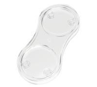 BESPORTBLE Vassoio in Acrilico Trasparente per Macina Pepe e Sale, Supporto Antiscivolo Multifunzionale per Cucina e Tavola, Base Stabile per Grinder e Accessori, Facile da Pulire, Design