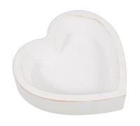 BESPORTBLE Vassoio in Legno a Forma di Cuore Piccolo Vassoio per Frutta e Dessert Multifunzione Piatto Porta Snack Leggero per Uso Interno Esterno Barbecue e Feste