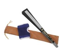 BESPORTBLE Ventaglio Pieghevole Stile Cinese in Acciaio Inossidabile Custodia in Velluto e Protezione Mano, Portatile e Silenzioso, per Tai Chi e Danza Kung Fu