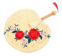 BESPORTBLE Ventaglio Ventaglio da Mano Leggero Design Intrecciato in bambù e Naturale e Raffreddamento Portatile per Festa Estiva