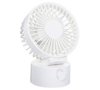 BESPORTBLE Ventilatore da Tavolo Mini Fan Portabile USB Testa Oscillante Bianco in Plastica per Generare Un'ambiente Fresco a Casa o Durante lo Sport