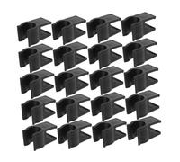 BESPORTBLE Wagon pole fastener, utility cart fastener, 20 Pezzi, plastico nero, compact e portable, per tavoli da campeggio e attrezzatura da campeggio