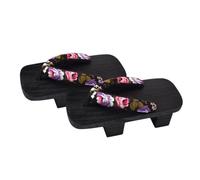 BESPORTBLE Zoccoli Da Donna Estivi in Legno Con Platform Infradito Casual Due Denti Ciabatte Per e Nero