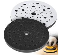 BESPOT uscino morbido, Ø 150 mm, 70 fori, 2 pezzi, strato intermedio in schiuma morbida, interfaccia, compatibile con MIRKA, Buffer Pad per levigatrice orbitale con chiusura in