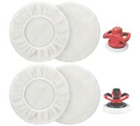 BESPOTCL Set di 4 cappucci per lucidatrici a batteria Einhell CE-CB 18/254 Li, CC-PO 90, per lucidatrici da 220 mm a 250 mm