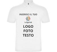 beSprint | Polo Personalizzabile | Uomo | Donna | 100% Cotone Jersey 165g | Maglietta da Stampare con Testo o Immagine | Taglie dalla S alla XXXL