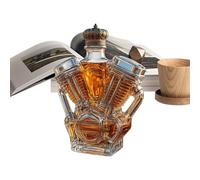 Besreey Bottiglia Di Whisky Vuoto | Caraffa Per Whisky Decorativa Per La Casa,Contenitore Liquore Collezionabile A Forma Di Motore Per Motociclette Vetrina Casa Hotel Ristoranti