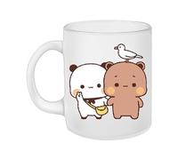Besreey Bub-u Dud-u Cup | Tazza San Vale-ntino | 300ml Bub-u Dud-u Orso E Panda Tazza Ceramic Mug Cup | Tazza In Ceramica Con Panda Bear | Tazza D'acqua Stampata Creativa E Divertente