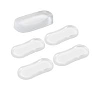 Besreey Distanziatori per sedili WC per bidet, paraurti per sedili WC, Paraurti trasparente per coperchio WC, 5 pezzi di ricambio per sedile WC, attacco in silicone per coperchio WC con tampone