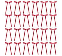 Besreey Fiocchi in Velluto per Albero di Natale | Decorazioni Fiocchi Velluto 13x18 Cm | 24 Pezzi Decorazioni Natalizie Multiuso per FESTIVITÀ Nozze Cabinet Ghirlanda Porta d'Ingresso | Scale