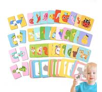 Besreey Gioco di carte di memoria, set di puzzle, gioco di assortimento per bambini a partire 3 anni in su, scuola materna, attività di viaggio, giocattolo educativo