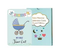 Besreey Mappe mensili per passo, cartello pubblicitario per | Segni di pietra miliare mensili colorati,50 x dischi divertenti per bambini, decorazioni per la doccia del bambino per le feste