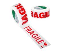 Besreey Nastro adesivo di sicurezza, nastro di avvertimento rosso, nastro adesivo di sicurezza rosso fragile per imballaggio