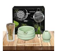 Besreey Set da tè giapponese, set matcha in ceramica, set da tè 5 pezzi Matcha Design autentico | Kit Matcha robusto per gli amanti del Matcha novizi, casa, cucina, sala da pranzo,