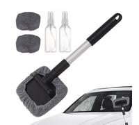 Besreey Strumento di pulizia del parabrezza, strumento di pulizia dei vetri per auto | pulitore di asciugamani con manico estensibile,Kit di lavaggio vetri per auto, accessori per veicoli