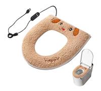 Besreey Water Riscaldato per WC | con 5 Regolazioni Temperatura Timer Lavabile | Copriwater Elettrico Lavabile - per Casa Appartamento Bagno Inverno Freddo