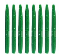 Besreey Worm, esche da pesca morbide, esche simulate in gomma - 8 esche da pesca persico, esche da pesca morbide riutilizzabili, esche da pesca simulate, set per acqua dolce, acqua salata