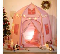 besrey Tenda per Bambini con Luci, Castello da Gioco Rosa per Principesse