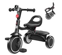 besrey Tricicli per bambini dai 24 mesi ai 5 anni, triciclo per bambini da 2 a 5 anni, triciclo per bambini, regalo e giocattoli per ragazzi e ragazze, tricicli per bambini