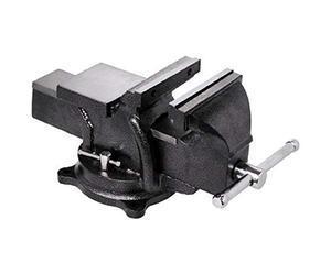 Bessey BV-HD60 Heavy Duty Bench Vise, 6", Hammer Tone Grey