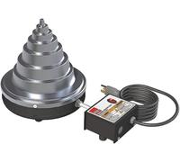 BESSEY GCS-CB Cuscinetto Riscaldatore Cono Style con controllo della temperatura 3/8-8 1/4 di capacità, argento/nero