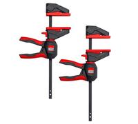 BESSEY Morsetto monocomando con impugnatura girevole EZ360S-11SET, apertura di serraggio 110 mm, sporgenza 40 mm, forza di serraggio 40 kg, innovativo meccanismo di rotazione a 360°, ideale per