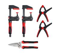 BESSEY Set di azioni fai da te limitato SET1-A, con utensili di serraggio e taglio per molti usi, 2 GK15, 2 XV5-100, 1 D52-2