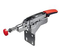 Bessey STC-IHA15 Horizontal In-Line Face Mount Nickel Plated Auto-Adjust Toggle Clamp Vertical Flange, Silver by Bessey