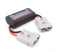 Besshepplo Analizzatore di potenza digitale LCD, wattmetro 150A 200A con display retroilluminato Misurazione di tensione corrente energia per connettori Anderson adatto per batterie solari S (200A)