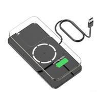 Besshepplo Caricabatterie wireless per auto, ricarica rapida, in silicone, antiscivolo, supporto per telefono, 15,8 x 8,7 x 1 cm, nero, compatibile con ingresso 5 V, 9 V e uscita 3 A 2 A, per auto