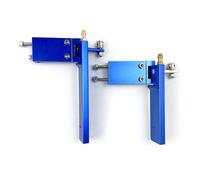 Besshepplo Design aerodinamico del timone in alluminio per pick-up dell'acqua, adatto a tutti gli scenari di navigazione RC (blu 75 mm)