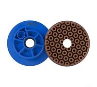 Besshepplo Disco diamantato in resina diamantata da 100 mm per levigatura a lumaca da 100 mm, per cemento e granito, bordatrice automatica per uso a umido, grana da 50 a 3000 blu T (grana 400)