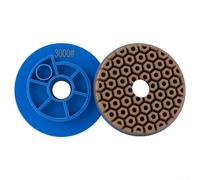 Besshepplo Disco diamantato in resina diamantata da 100 mm per levigatura a lumaca da 100 mm, per cemento e granito, bordatrice automatica per uso a umido, grana da 50 a 3000 blu T (grana 3000)