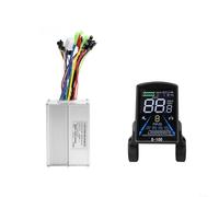 Besshepplo E-bike S-100 - Pannello strumenti e kit controller a onda sinusoidale a tre modalità, 250 W-2000 W, 17 A-40 A, per biciclette elettriche e scooter da 24 V, 36 V, 48 V, con display LCD