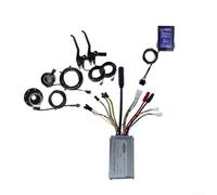 Besshepplo Ebike Controller 36 V 48 V 250 W 15 A con display LCD GD06 8 PAS sensore acceleratore e leve freno impermeabile in metallo ABS kit per conversione bicicletta elettrica nero argento