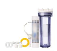 Besshepplo Filtro purificatore d'acqua a prova di perdite, filtro dell'acqua per campeggio, purificatore di fiumi per pompe da giardino, sistemi di filtrazione della sabbia, bottiglia trasparente (A)
