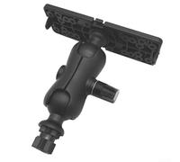 Besshepplo Fish Finder - Staffa di montaggio con grande sfera per una gamma completa di movimenti fluidi, compatibile con navigatori e piattaforme multifunzionali, in nylon nero e silicone 1