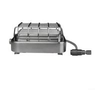 Besshepplo Fornello da campeggio portatile da 1800 W a doppio scopo per cucinare e riscaldare, bruciatore a gas pieghevole in acciaio inox con supporto regolabile per escursioni all'aperto zaino in