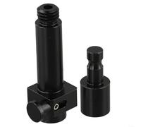 Besshepplo Kit adattatore a sgancio rapido da 10 cm per apparecchiature di rilevamento GPS/RTK Connettore in metallo con filettatura 5/8 x 11 compatibile con supporti a palo e strumenti di misurazione