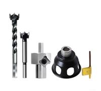 Besshepplo Localizzatore verticale in lega di alluminio con boccole da 19 mm e 20 mm per la lavorazione precisa del legno e il posizionamento delle maschere di ancoraggio Strumento portatile per