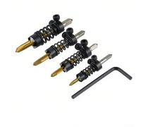 Besshepplo M6 Filettatura Maschiatura Smusso Strumento Tapping Smussatura Macchina utensile Vite Maschio Smussatura Macchina per operazioni di maschiatura Tornio Flauto dritto in metallo (4 pezzi)