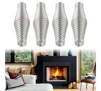 Besshepplo Maniglia a molla in acciaio conico per stufe a pellet, per barbecue, stufe a pellet, maniglia a molla flessibile in acciaio per la maggior parte delle stufe a legna (4 pezzi)