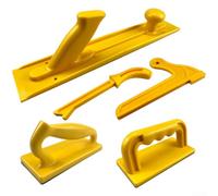 Besshepplo Maniglia di sicurezza per la lavorazione del legno, per sega a nastro da tavolo, pialla, spintore con impugnatura ergonomica, robusta struttura in legno, protezione migliorata della lama