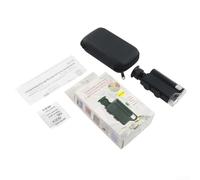 Besshepplo Microscopio gemmologico portatile con zoom ottico 200x-240x e luce UV integrata, design compatto in ABS per ispezione gioielli valutazione pietre preziose