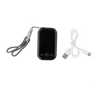 Besshepplo Monitoraggio della qualità dell'aria Sensore di umidità della temperatura interna PM2.5 PM10 PM1.0 Display LCD Tipo-C Ricarica per Home Office Uso interno (nero)