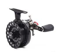 Besshepplo Mulinello da pesca a piede alto per pesca sul lago, rapporto di trasmissione 2,6:1, 4+1, cuscinetti a sfera, telaio leggero in lega ABS, bobina da 64 mm, mano sinistra e destra, impugnatura