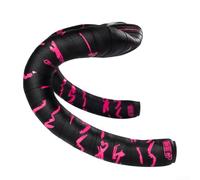 Besshepplo Nastro per manubrio della bicicletta, in silicone EVA, antiscivolo, resistente all'usura, assorbe gli urti, per bici da strada, mountain bike, 1980 mm x 30 mm, confezione da 2 pezzi, nero