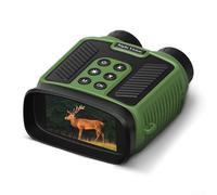 Besshepplo Occhiali digitali a infrarossi per visione notturna, visione notturna HD, con fotocamera 4K, tempi di registrazione video 2,5 K, zoom ottico 250-300 m, per bird watching e caccia (verde 4K)